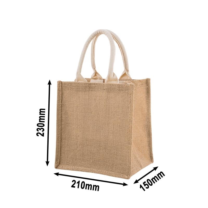 Jute Tote Shopping Bags 3 Sizes Pot Packaging