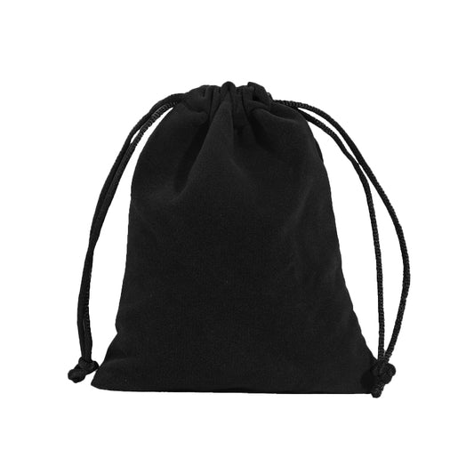 Double Sided Black Velvet Drawstring Bags - 5 Sizes