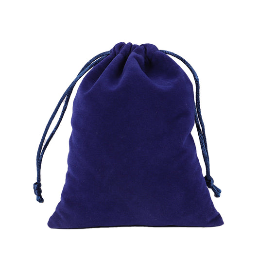 Double Sided Royal Blue Velvet Drawstring Bags - 4 Sizes