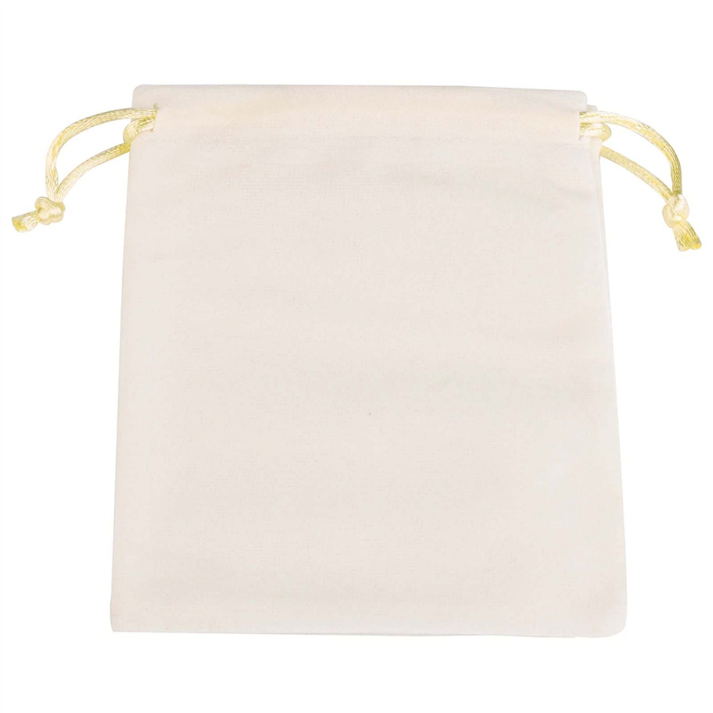 Single Sided White Velvet Drawstring Bags - 5 Sizes